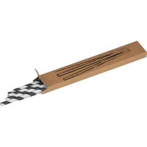 Lot de 10 pailles en papier LINA
