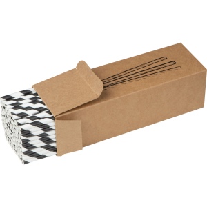 Lot de 100 pailles en papier CARTER 3