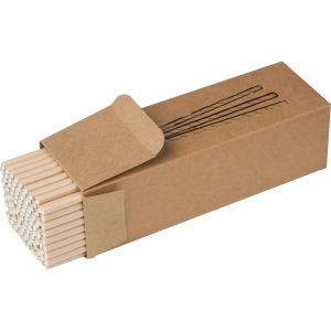 Lot de 100 pailles en papier CARTER