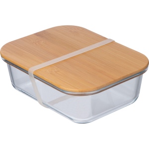 Lunchbox en verre avec couvercle en bambou KYLE 3