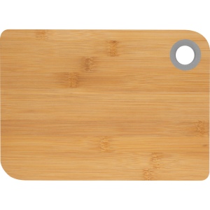 Planche à découper en bambou avec anneau en silicone coloré SHELBY 3