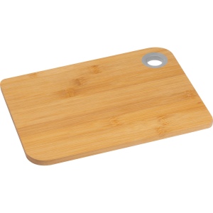 Planche à découper en bambou avec anneau en silicone coloré SHELBY