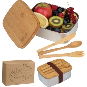 Lunchbox avec couvercle en bambou JULIANA