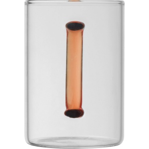 Tasse en verre avec poignée colorée EDDA 17