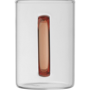 Tasse en verre avec poignée colorée EDDA 18