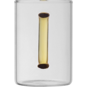 Tasse en verre avec poignée colorée EDDA 21