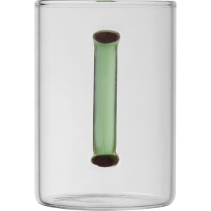 Tasse en verre avec poignée colorée EDDA 25