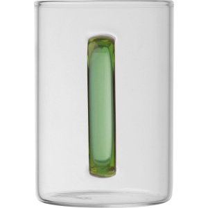 Tasse en verre avec poignée colorée EDDA 26
