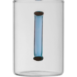 Tasse en verre avec poignée colorée EDDA 13