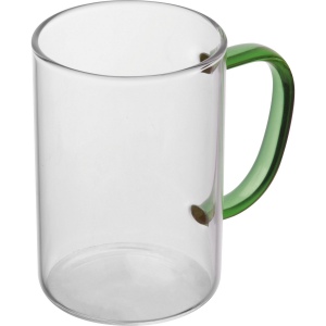 Tasse en verre avec poignée colorée EDDA 6