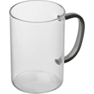 Tasse en verre avec poignée colorée EDDA