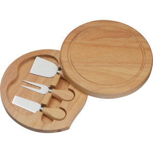 Plateau à fromage en bambou avec 3 ustensiles JOZEF 4