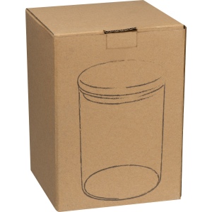 Pot en verre borosilicaté avec couvercle en bois de pin, 700 ml TYMON 3