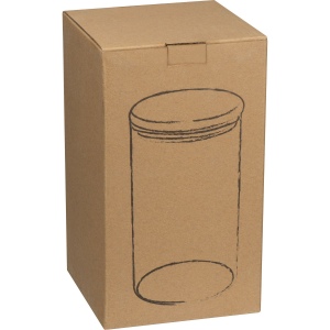Pot en verre borosilicaté avec couvercle en bois de pin, 1000 ml JAMIE 3