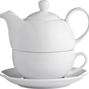 Service à thé deux en un: tasse, soucoupe et théière ELIAS 5