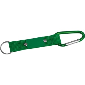 Porte-clés avec mousqueton et plaque de métal PHYLLIS 5