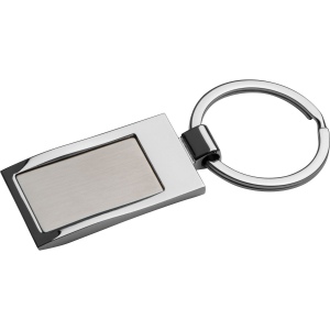Porte-clés rectangulaire en métal NAOMI