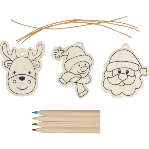 Set de peinture pendentif sapin de Noël PABLO 3