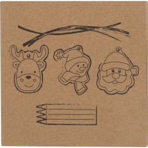 Set de peinture pendentif sapin de Noël PABLO 5