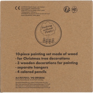 Set de peinture pendentif sapin de Noël PABLO 6