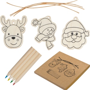 Set de peinture pendentif sapin de Noël PABLO 2
