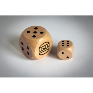 Dés en bois Schima 3cm dia - DADIN 5