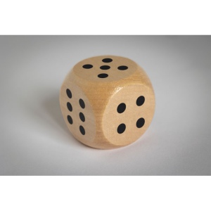 Dés en bois Schima de 5cm dia - DADO 4