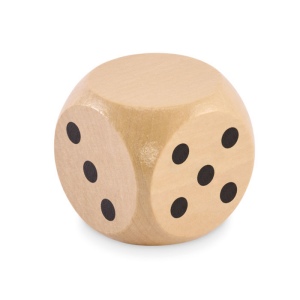 Dés en bois Schima de 5cm dia - DADO