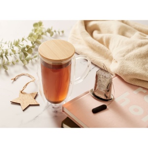 Mug en verre double paroi 450ml - TEROL 4