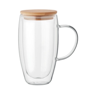 Mug en verre double paroi 450ml - TEROL 2