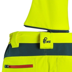 Pantalon softshell à bretelles haute visibilité Homme CXS 5