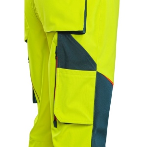 Pantalon softshell à bretelles haute visibilité Homme CXS 6
