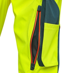 Pantalon softshell à bretelles haute visibilité Homme CXS 8