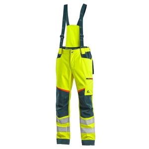 Pantalon softshell à bretelles haute visibilité Homme CXS 2
