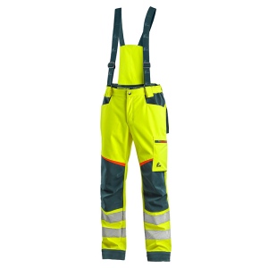 Pantalon softshell à bretelles haute visibilité Homme CXS 2
