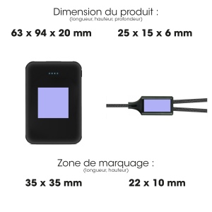 KIT ESSENTIEL BATTERIE 5000 MAH + CÂBLE 2