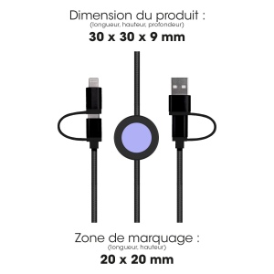 DONI - CABLE 4 EN 1 AVEC TRANSFERT DE DONNEES & CHARGE ULTRA-RAPIDE 2