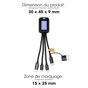 CHISAI - CÂBLE 5 EN 1 - 20W POWER DELIVERY - CHARGE RAPIDE RABS CERTIFIÉ 2