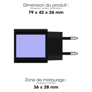 SUKO - CHARGEUR SECTEUR USB TYPE-C 15W + USB-A - NOIR 2