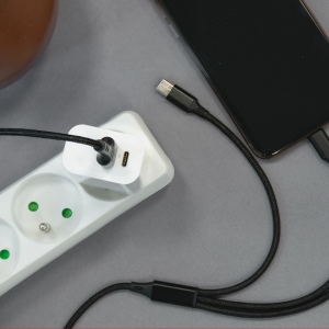 SUKO - CHARGEUR SECTEUR USB TYPE-C 15W + USB-A - BLANC 5