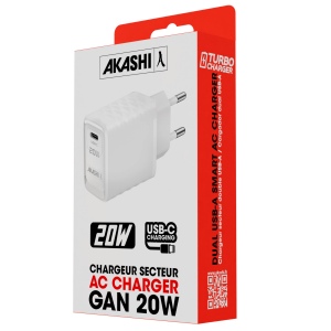 SHINCHAKU - CHARGEUR SECTEUR USB TYPE-C GAN 20W POWER DELIVERY - BLANC 3