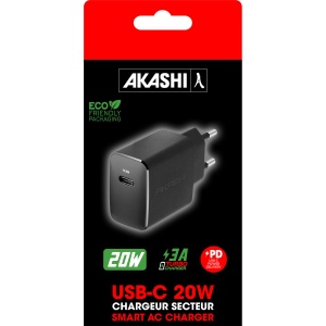 SHINCHAKU - CHARGEUR SECTEUR USB TYPE-C GAN 20W POWER DELIVERY - NOIR 4