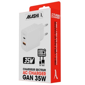 HAITATSU - CHARGEUR SECTEUR GAN 35W USB TYPE-C POWER DELIVERY - BLANC 3