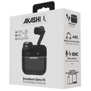 MEIYO - ÉCOUTEURS A RÉDUCTION DE BRUIT ANC SANS FIL BLUETOOTH NOIR 6