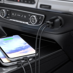 KEKU - CHARGEUR ALLUME CIGARE TURBO CAC USB TYPE-C 20W + USB-A QC3.0 4