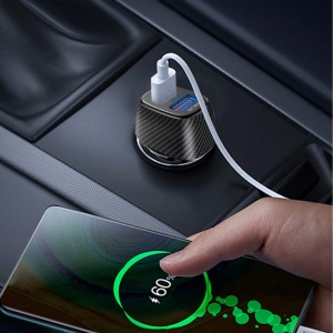 KEKU - CHARGEUR ALLUME CIGARE TURBO CAC USB TYPE-C 20W + USB-A QC3.0 6