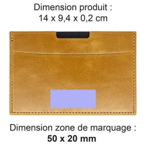 PORTE CARTE GRISE & DOCUMENTS EN CUIR VERITABLE MARRON CLAIR 2