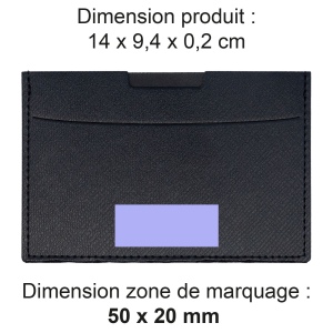 PORTE CARTE GRISE & DOCUMENTS EN SIMILI-CUIR NOIR GRAINE 2