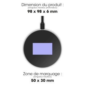 SEKKU - CHARGEUR ULTRA-RAPIDE SANS FIL 15W NOIR 2