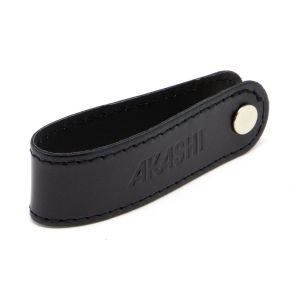 PORTE-CLE VIS EN CUIR VERITABLE NOIR